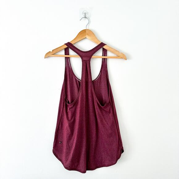 Lululemon 105 F Singlet Yoga Activewear Tank Top Red 4 - Picture 2 of 8
